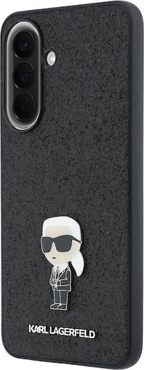 Karl Lagerfeld Feste Glitzer Metall Ikonik Hülle Samsung Galaxy A57 Schwarz