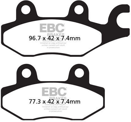 EBC Motorradbremsbeläge Vorderseite