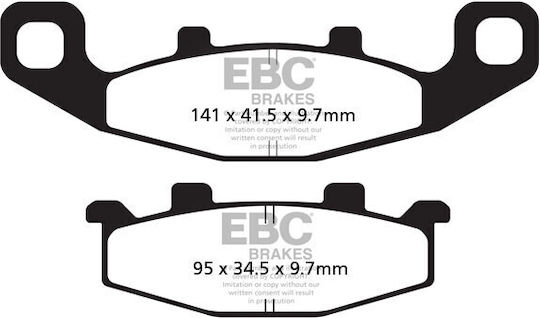 EBC Τακάκια Μοτοσυκλέτας Εμπρός για Kawasaki GPZ / GPX
