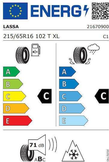 Lassa 215/65R16 102T Всъдеходен Лятна Автомобилна Гума за 4x4 / SUV Автомобил