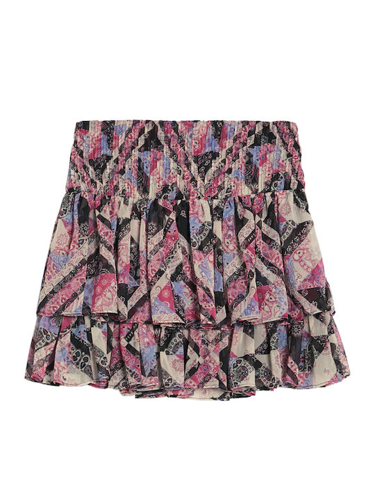 Pleated Mini Skirt Multicolour