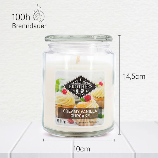 Relaxdays Lumânare Aromatică Ecru 14.5x10 cm