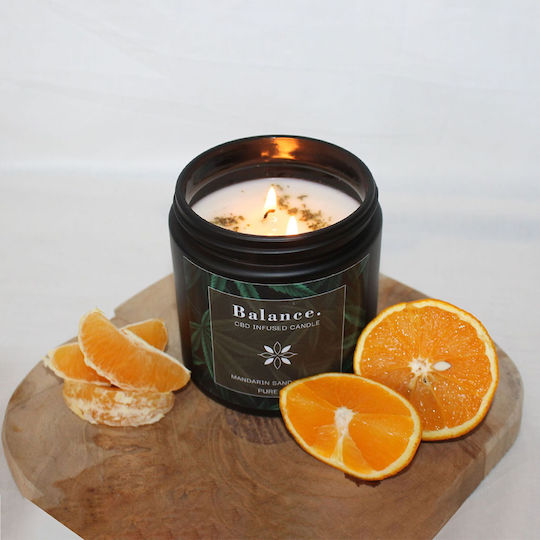 Relaxdays Aromatisches Soja-Kerze Braune 350g