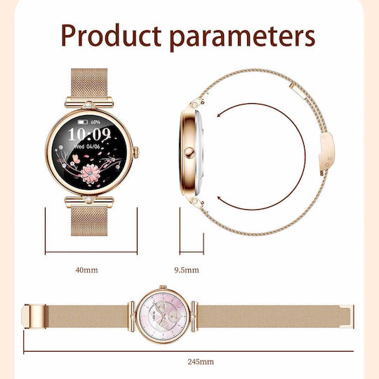 Microwear AK73 Smartwatch with Heart Rate Monitor Silver