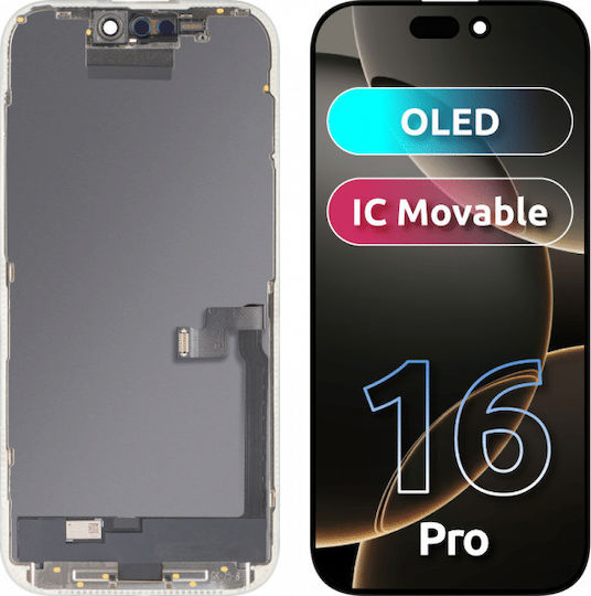 MP Screen with Touch Mechanism for iPhone 16 Pro (Black)