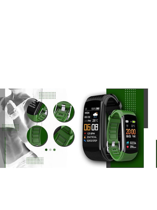 Giewont Gw200-5 Black Green Smartwatch 2 Straps