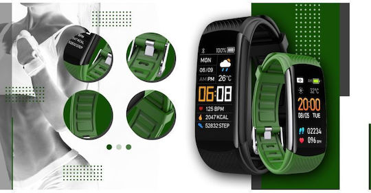 Giewont Gw200-5 Smartwatch Negru Verde 2 Curele