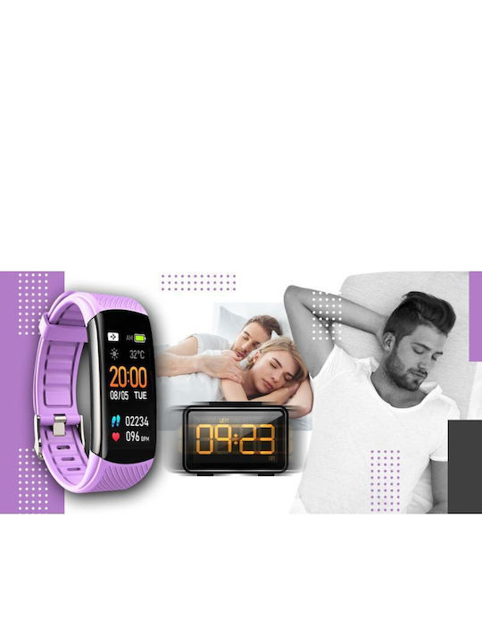 Giewont Gw200-8 Smartwatch Black Purple 2 Straps