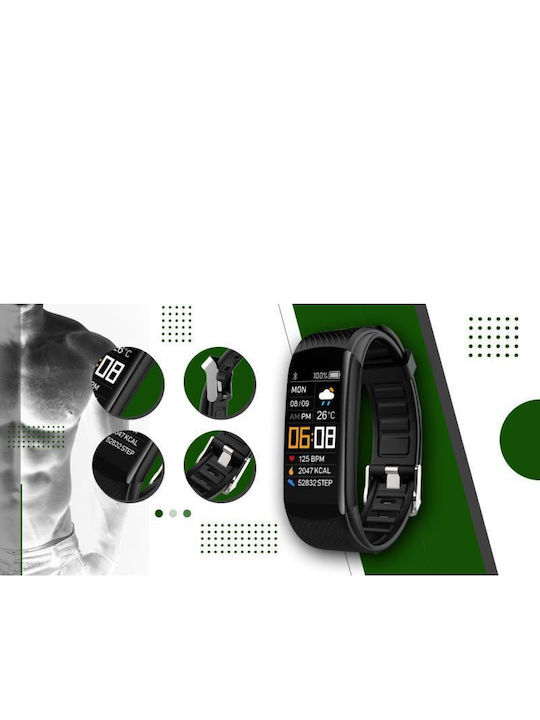 Giewont Gw200-5 Black Green Smartwatch 2 Straps