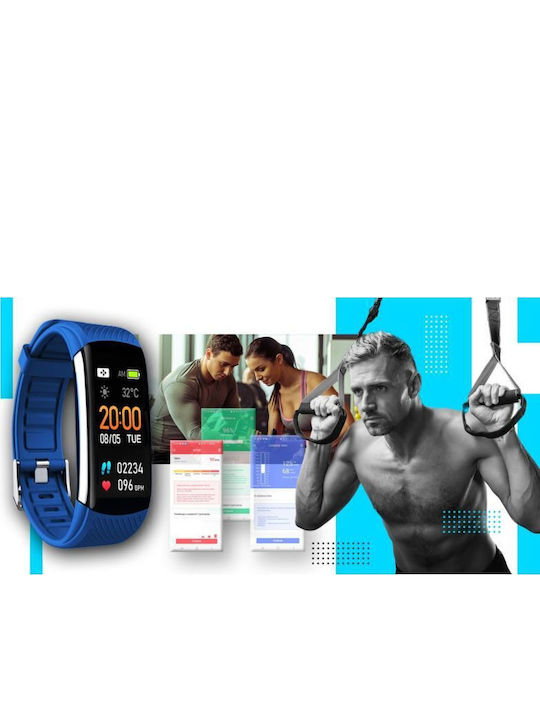 Giewont Gw200-7 Black Blue Smartwatch 2 Straps