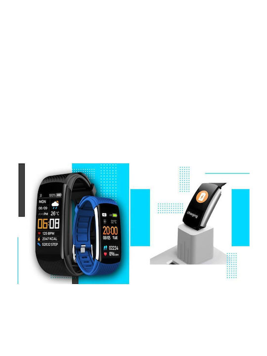 Giewont Gw200-7 Black Blue Smartwatch 2 Straps