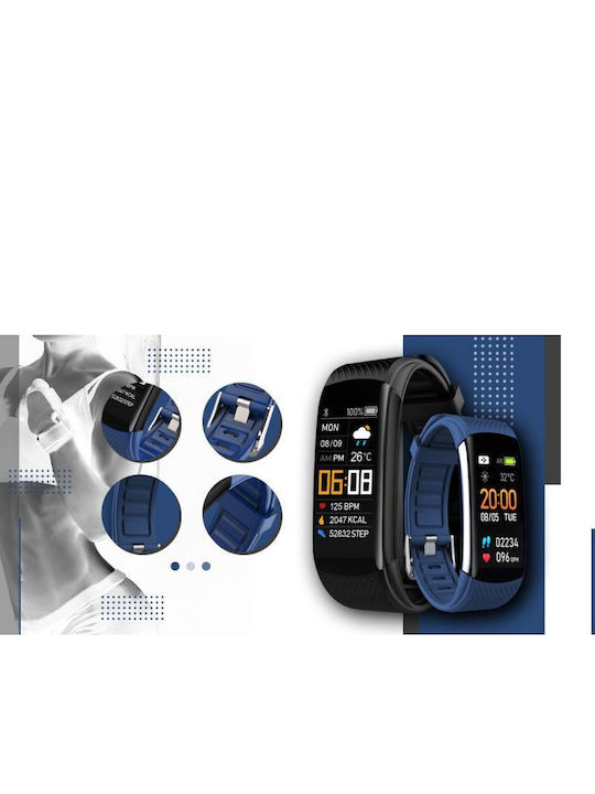 Giewont Gw200-6 Smartwatch Negru Bleumarin 2 Curele