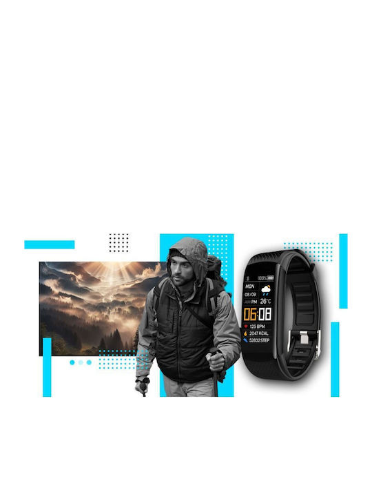Giewont Gw200-7 Black Blue Smartwatch 2 Straps