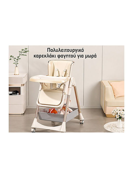 Klappbarer Baby Hochstuhl Rosa