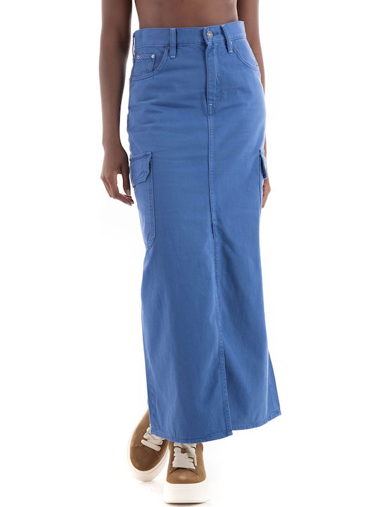 Viktoria Maxi Skirt Blue