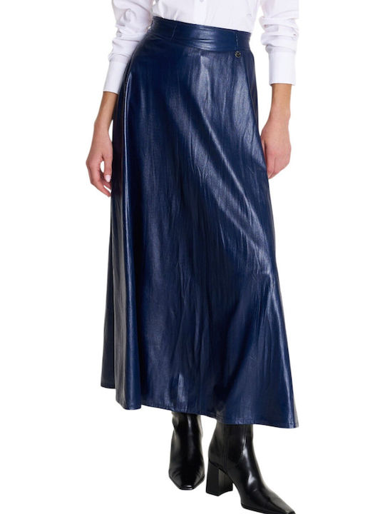 Piele Maxi Fustă Blue