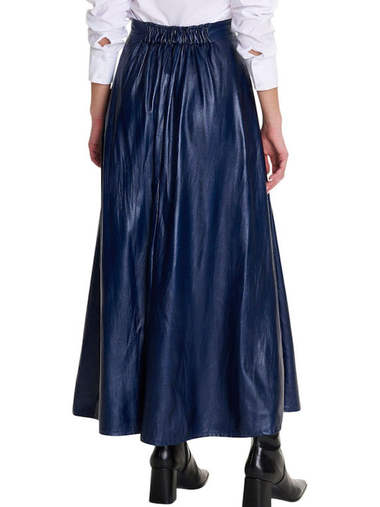 Piele Maxi Fustă Blue