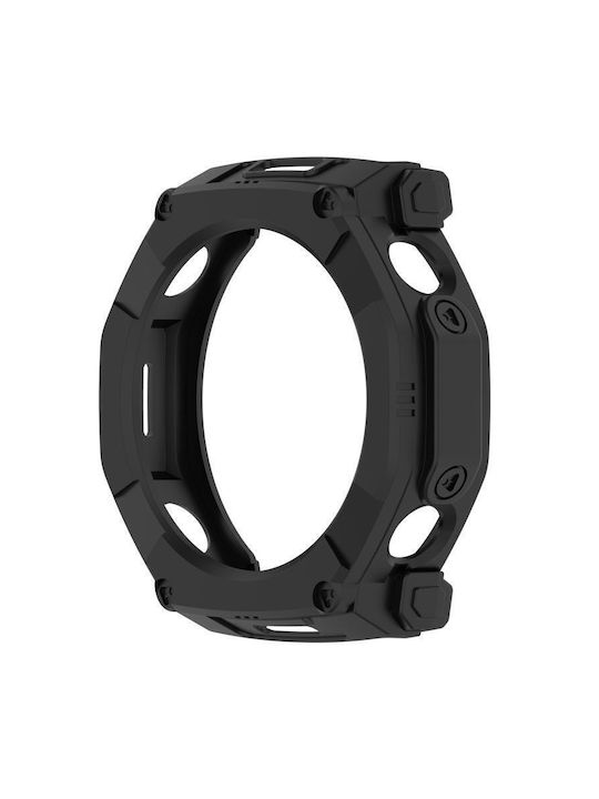 Protective Watch Case Hollow Armor TPU Half Coverage Amazfit T-rex Ultra 2 Black