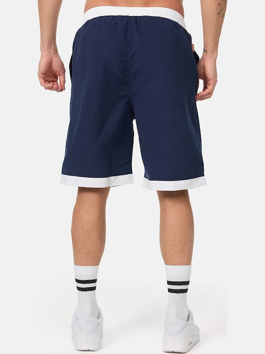 Clennell Ανδρικό Μαγιό Βερμούδα Navy Μπλε με Σχέδια