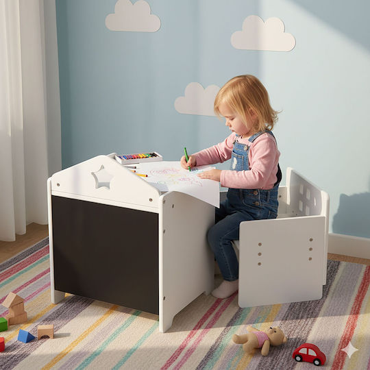 Kids Desk White Relaxdays
