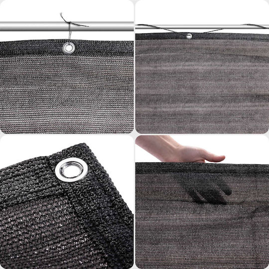 Kadax Black Shade Mesh Fabric 0.9x5m 180gr/m²