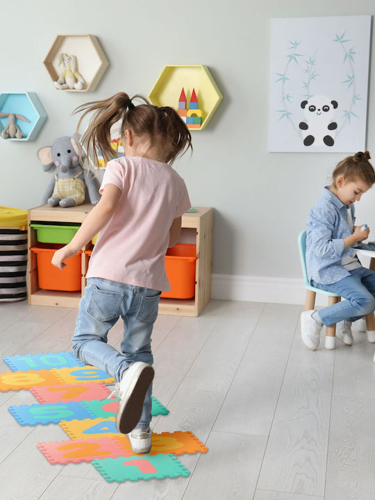 Relaxdays Puzzle De Podea Educațional Pentru Copii 10 Piese
