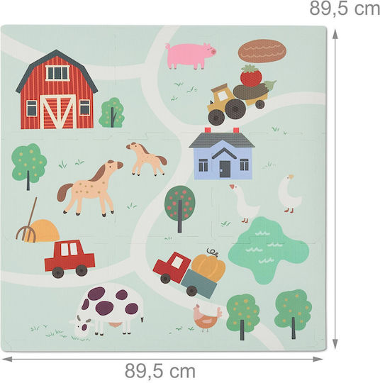 Relaxdays Puzzle De Podea Interactiv 9 Piese