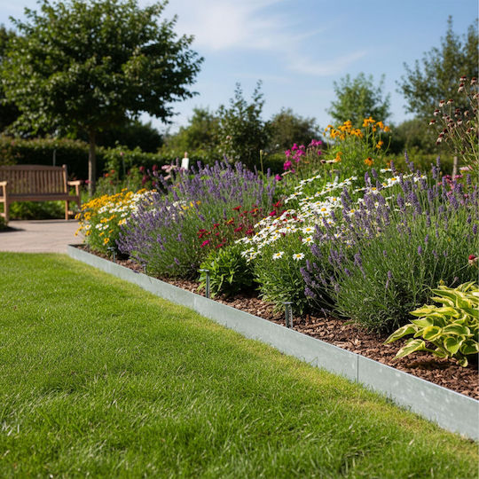 Relaxdays Garden Hedge in Gray Colour 1m x 10cm