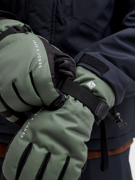 Jack & Jones Ανδρικά Γάντια Σκι & Snowboard Πράσινα