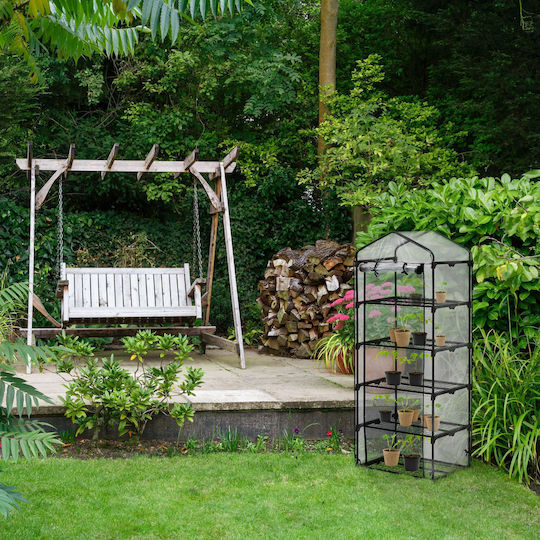 Relaxdays Greenhouse with Shelves 1.92x0.5x0.69m