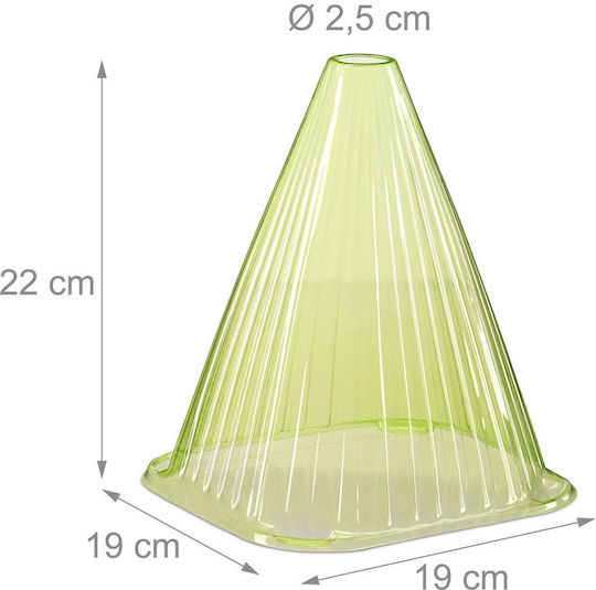 Relaxdays Set Clopoței De Grădină Plante Verzi 22x19x19 Cm