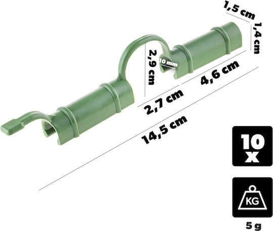 Kadax Clip Attaching Film To Poles 11 Mm 10 Pcs