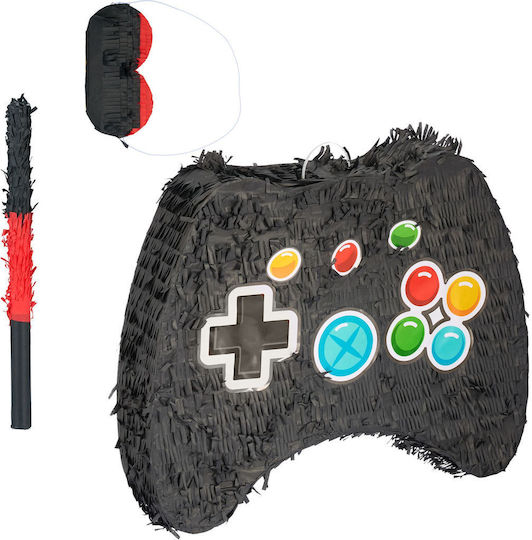Relaxdays Set Controler Pinata Albastru Roșu Negru 41x10x51 Cm
