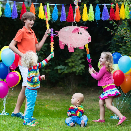 Relaxdays Pinata Pig Pink 25x20x43cm