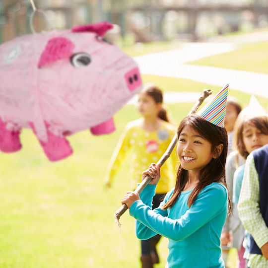 Relaxdays Pinata Pig Pink 25x20x43cm