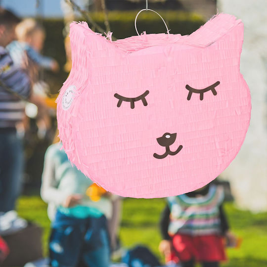 Cat Pinata Relaxdays Rosa 34x37x9cm Set Stock Maske