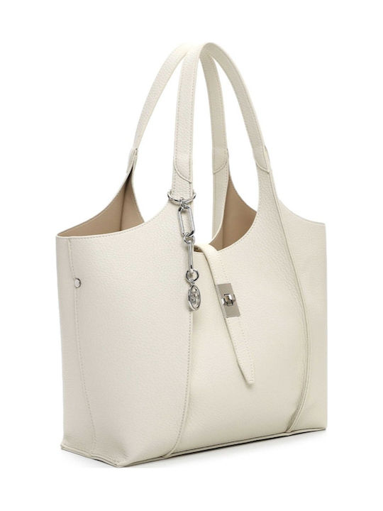 Geantă Dama Shopper De Umar Ecru