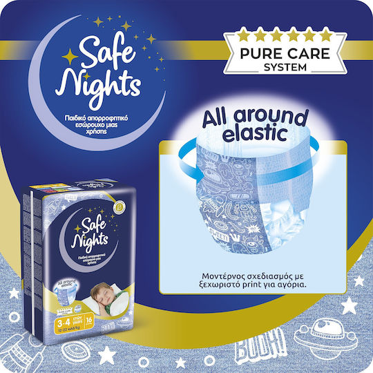 Safe Nights Diaper Pants Monthly Pack for 12-22kg 96pcs
