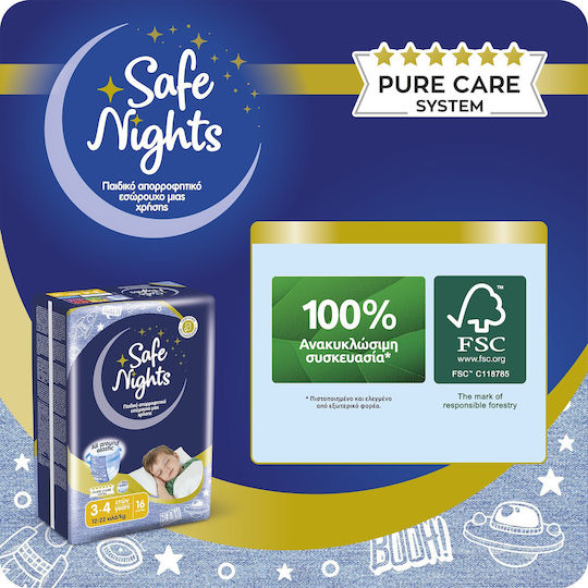 Safe Nights Diaper Pants Monthly Pack for 12-22kg 96pcs