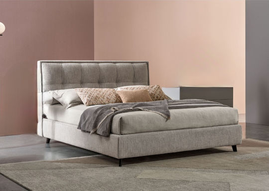 Bed Queen for Mattress 160x200cm Ecru Bed Queen for Mattress 160x200cm Ecru