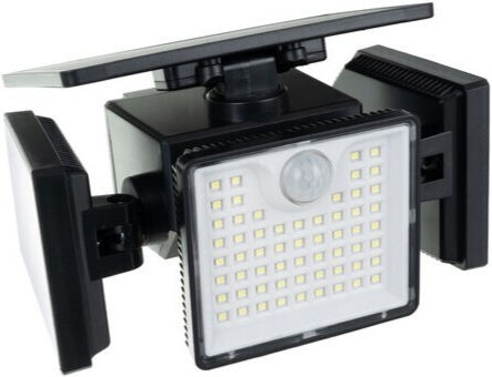 Lampa Solară de Perete 5W 500lm cu Senzor de Mișcare și Telecomandă IP65 26.5x12x12cm
