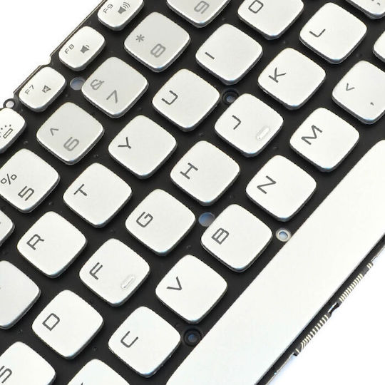 Tastatură Laptop Dell Xps 15z Argintie Retroiluminată Layout Engleză (UK)