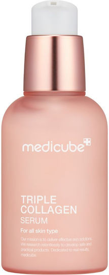Triple Collagen Ser Anti-Îmbătrânire Pentru Față cu Colagen Pentru Strălucire & Tonifiere 55ml
