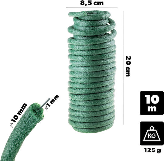 Kadax Sponge-coated Garden Wire Green 10 M 1 Piece