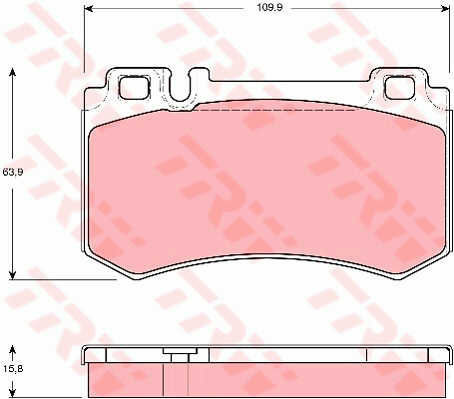 Set Brake Pads Disc Brake Trw Gdb1544