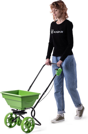 Kadax Handgeführter Saatgutstreuer 15l Grüne