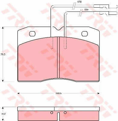 Set Plăcuțe De Frână Trw Gdb343 Disc Frână