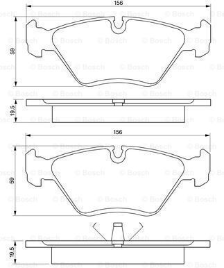 Bosch Disc Brake Pad Set 0 986 461 752