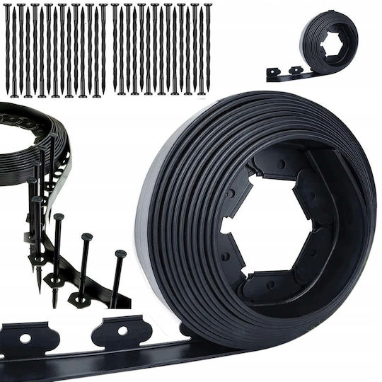 Material Pentru Garduri De Grădină 6cm 30 Bucăți Negre
