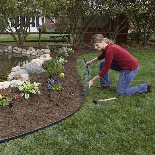 Material Pentru Garduri De Grădină 6cm 30 Bucăți Negre